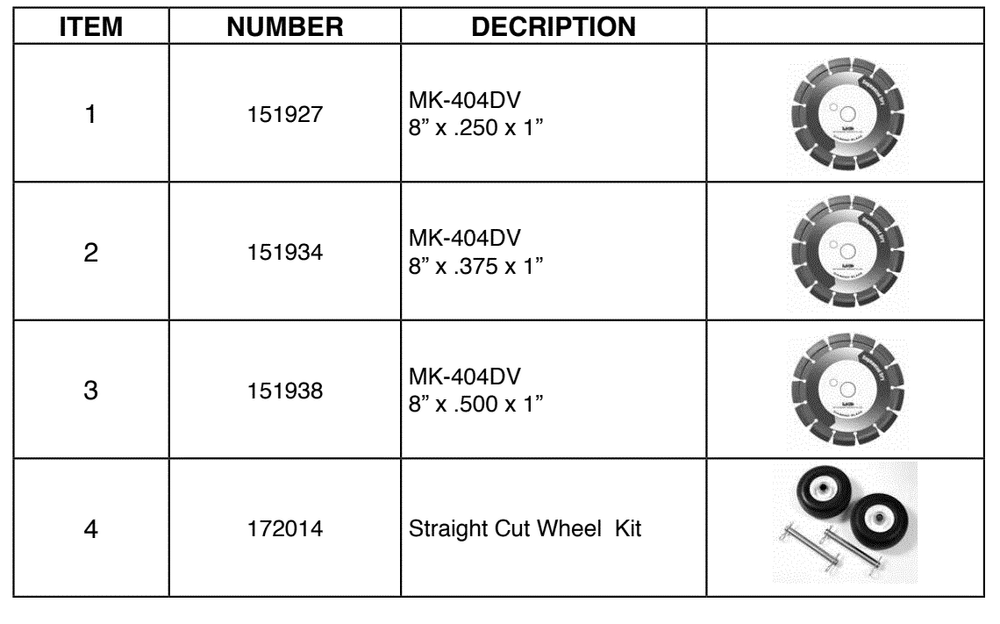 Section 07 Diagram and Parts List for CC-100 171320-9H MK Diamond Concrete Saw